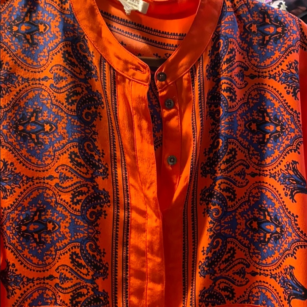 Jcrew 100% silk blouse
